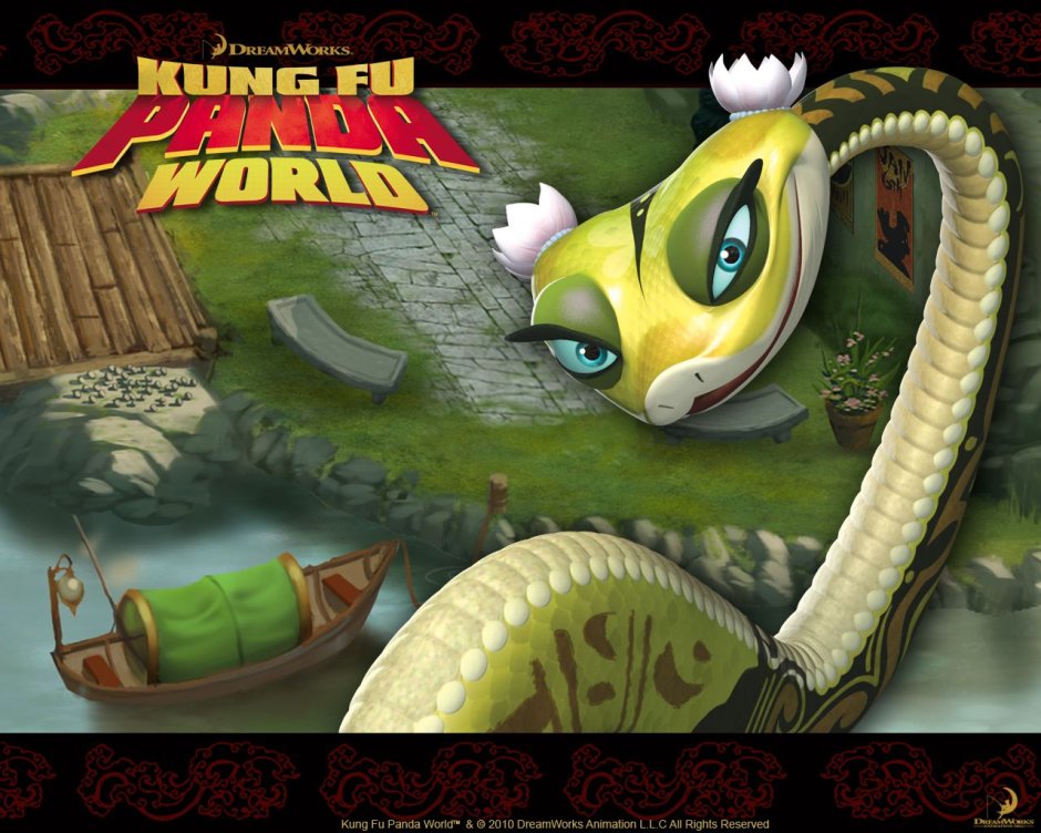 Мультфильм кунг фу Панда змея