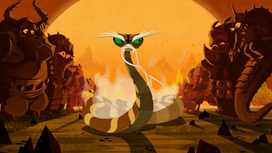 Кунг-фу Панда отец гадюки