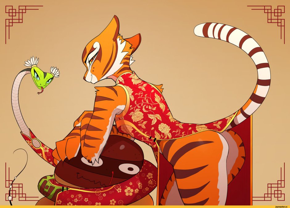 Кунг фу Панда тигрица и гадюка