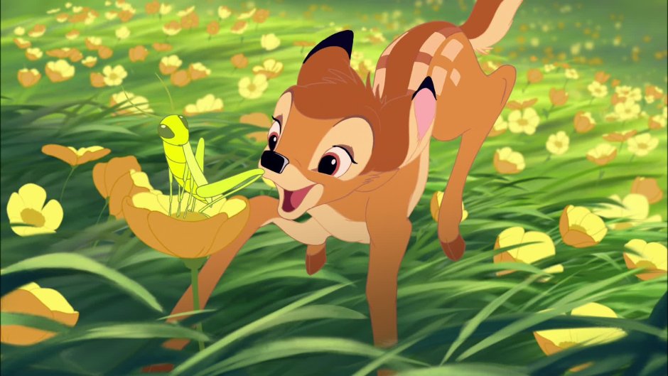 Бэмби мультфильм цветочек