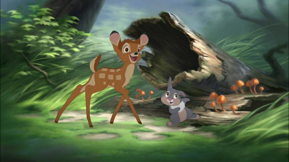 Бэмби лес Дисней