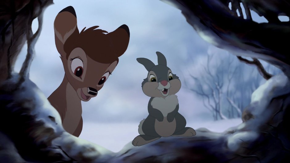 Кадры из мультфильма Бемби