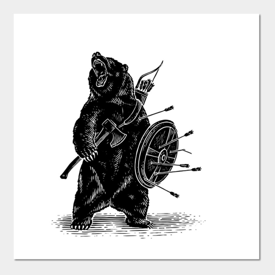 Медведь с мечом