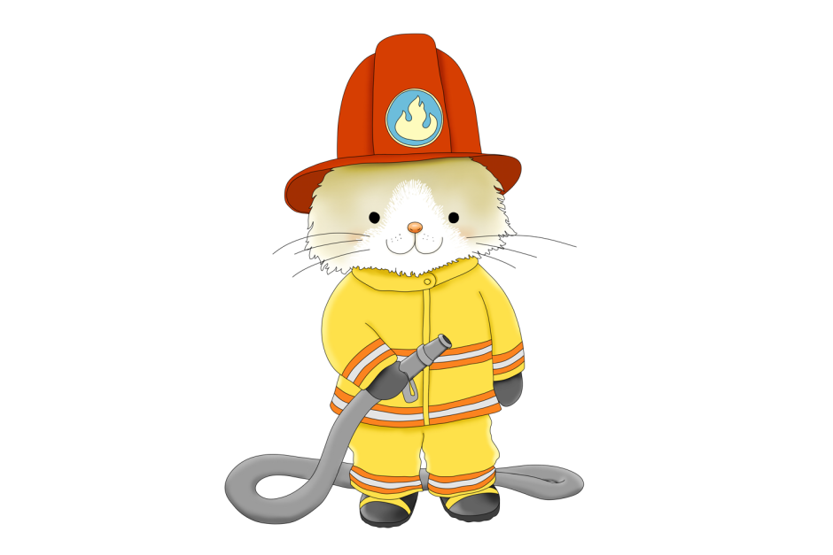 Кот пожарник