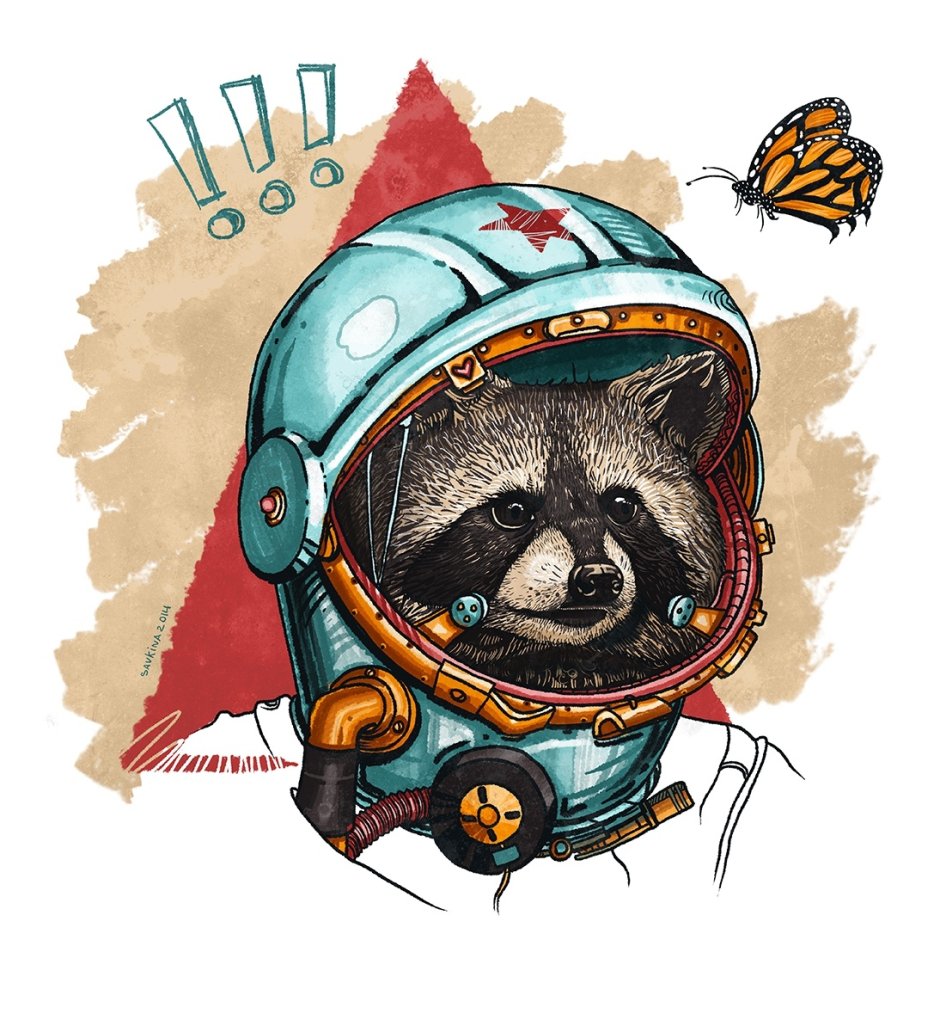 Енот в скафандре