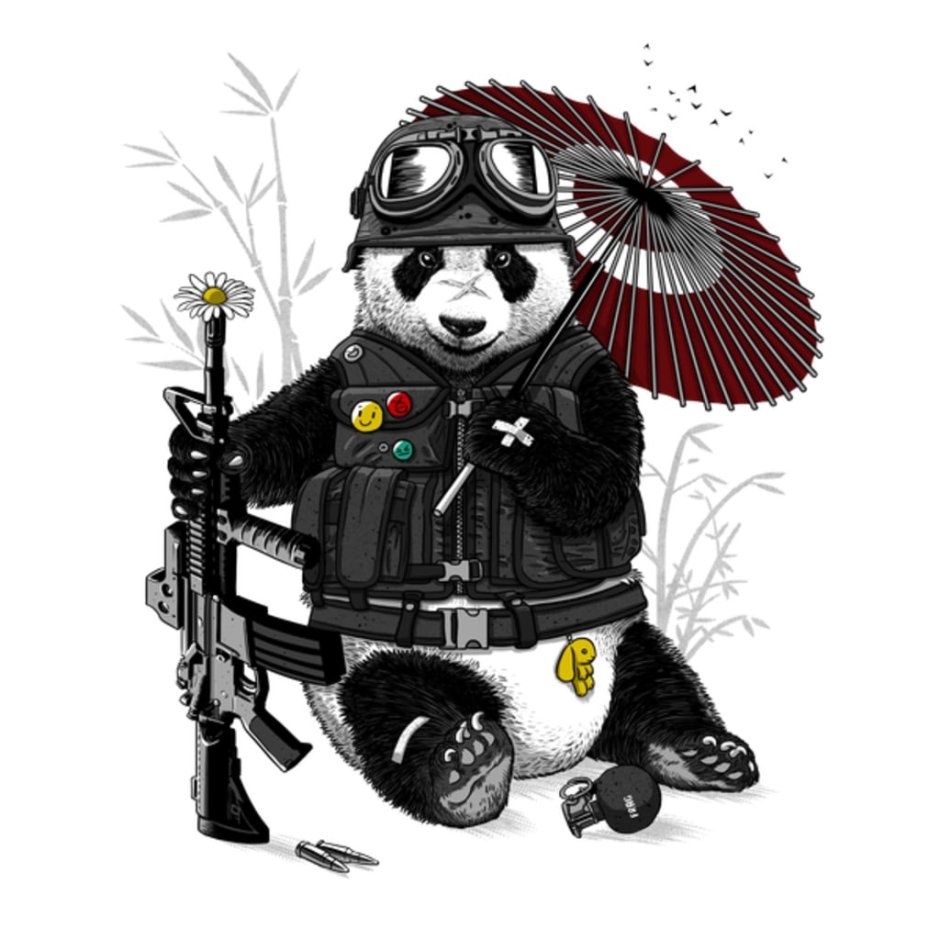 Панда в военной форме