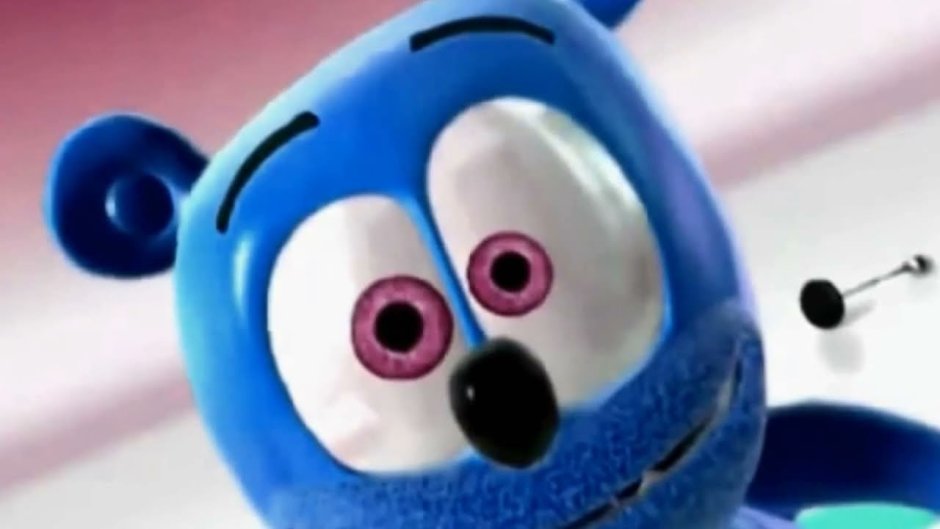 Мишка гумми бер синий