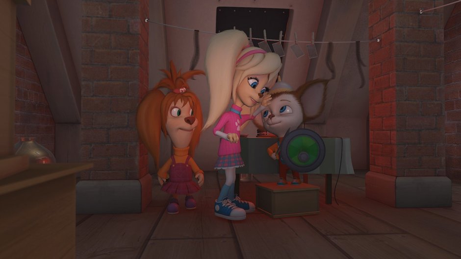 Лиза и роза Барбоскины дерутся