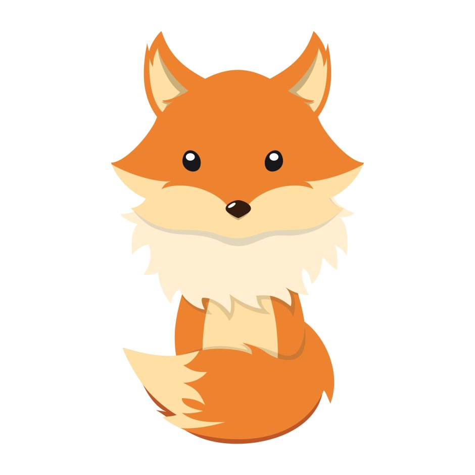 Лисенок вектор