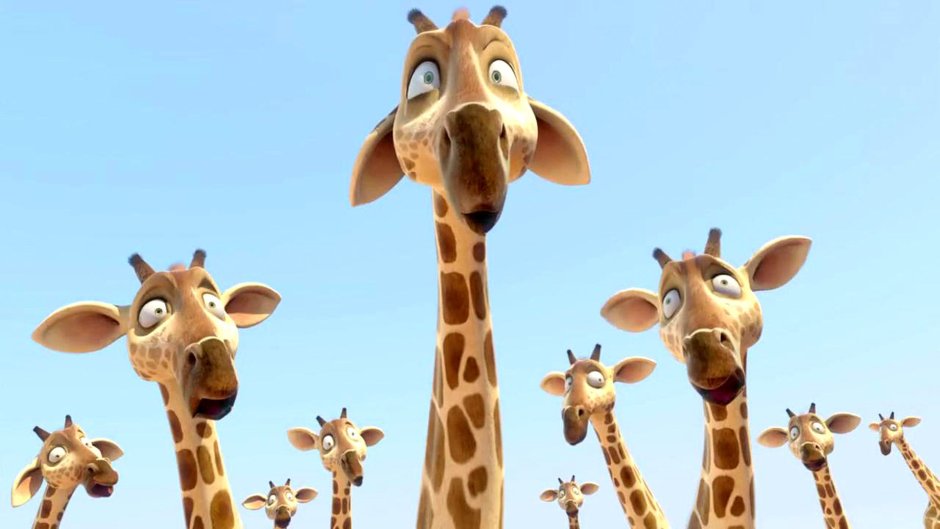 Жирафа из мультика